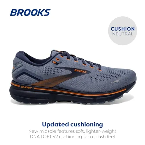 1103931D025 BROOKS MEN'S GHOST 15 NEUTRAL RUNNING SHOE PEACOAT/OAK SIZE 11.5 - Like New