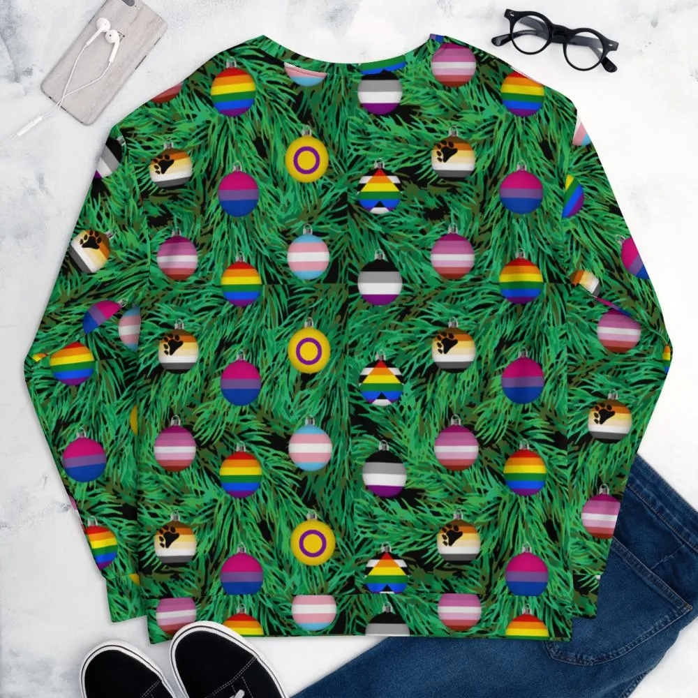 65 MCMLXV Unisex LGBTQI Pride Christmas Ornaments Print Sweatshirt Jumper