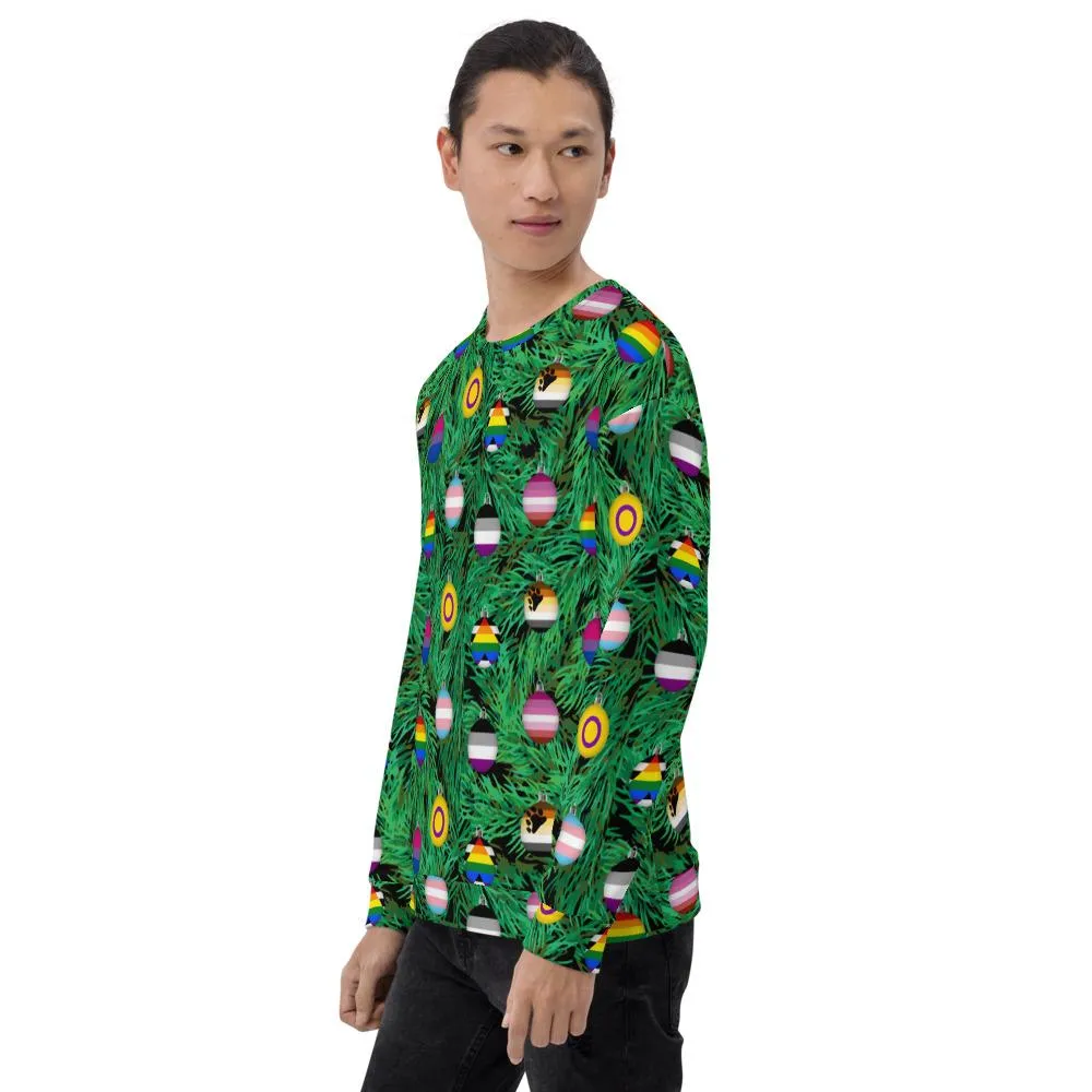 65 MCMLXV Unisex LGBTQI Pride Christmas Ornaments Print Sweatshirt Jumper
