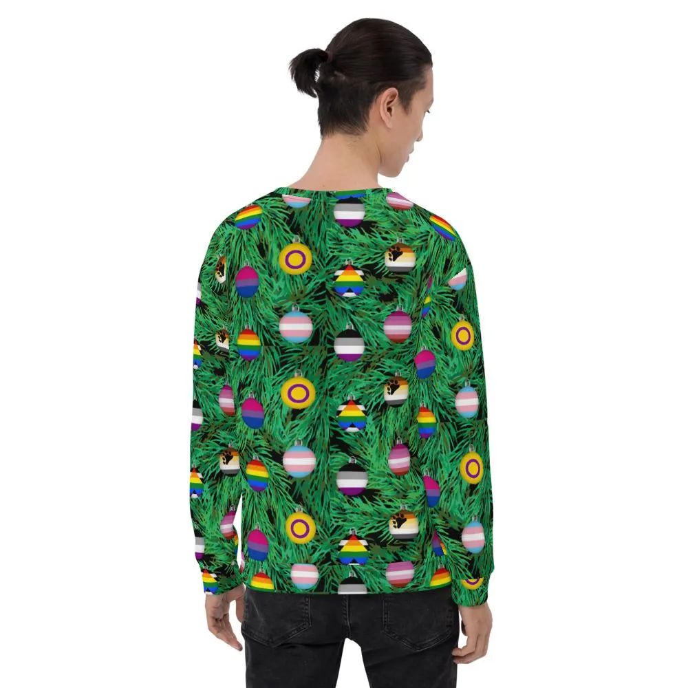 65 MCMLXV Unisex LGBTQI Pride Christmas Ornaments Print Sweatshirt Jumper