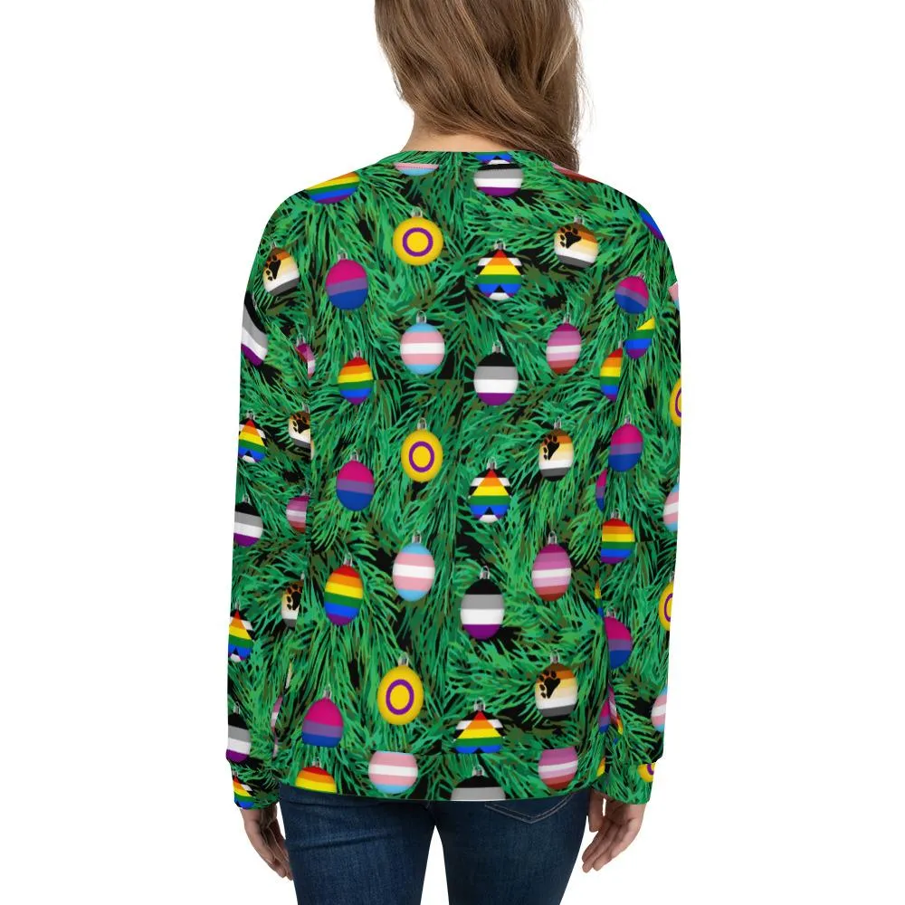 65 MCMLXV Unisex LGBTQI Pride Christmas Ornaments Print Sweatshirt Jumper