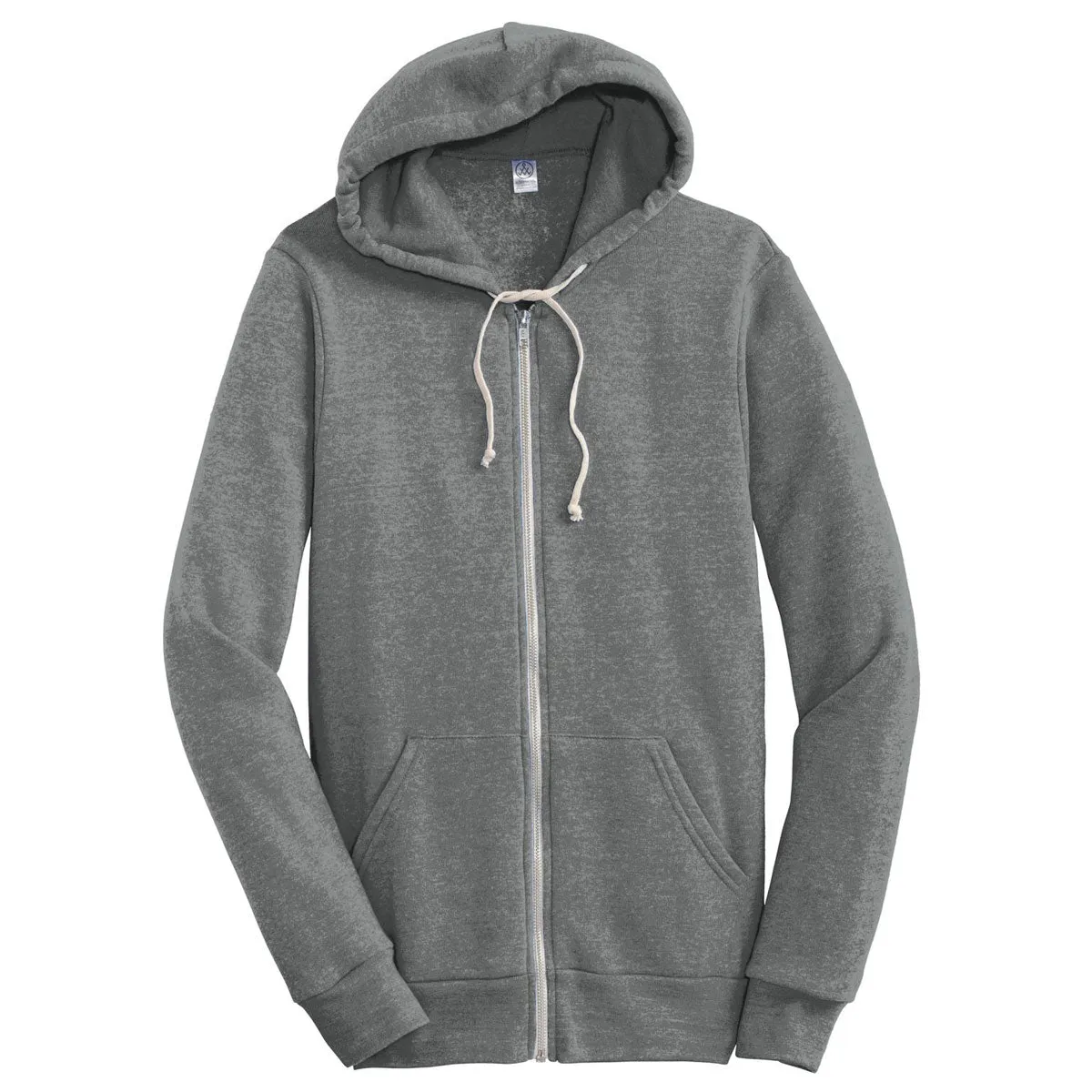 Alternative Men's Eco Grey Rocky Eco-Fleece Zip Hoodie