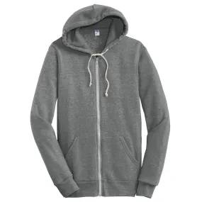 Alternative Men's Eco Grey Rocky Eco-Fleece Zip Hoodie