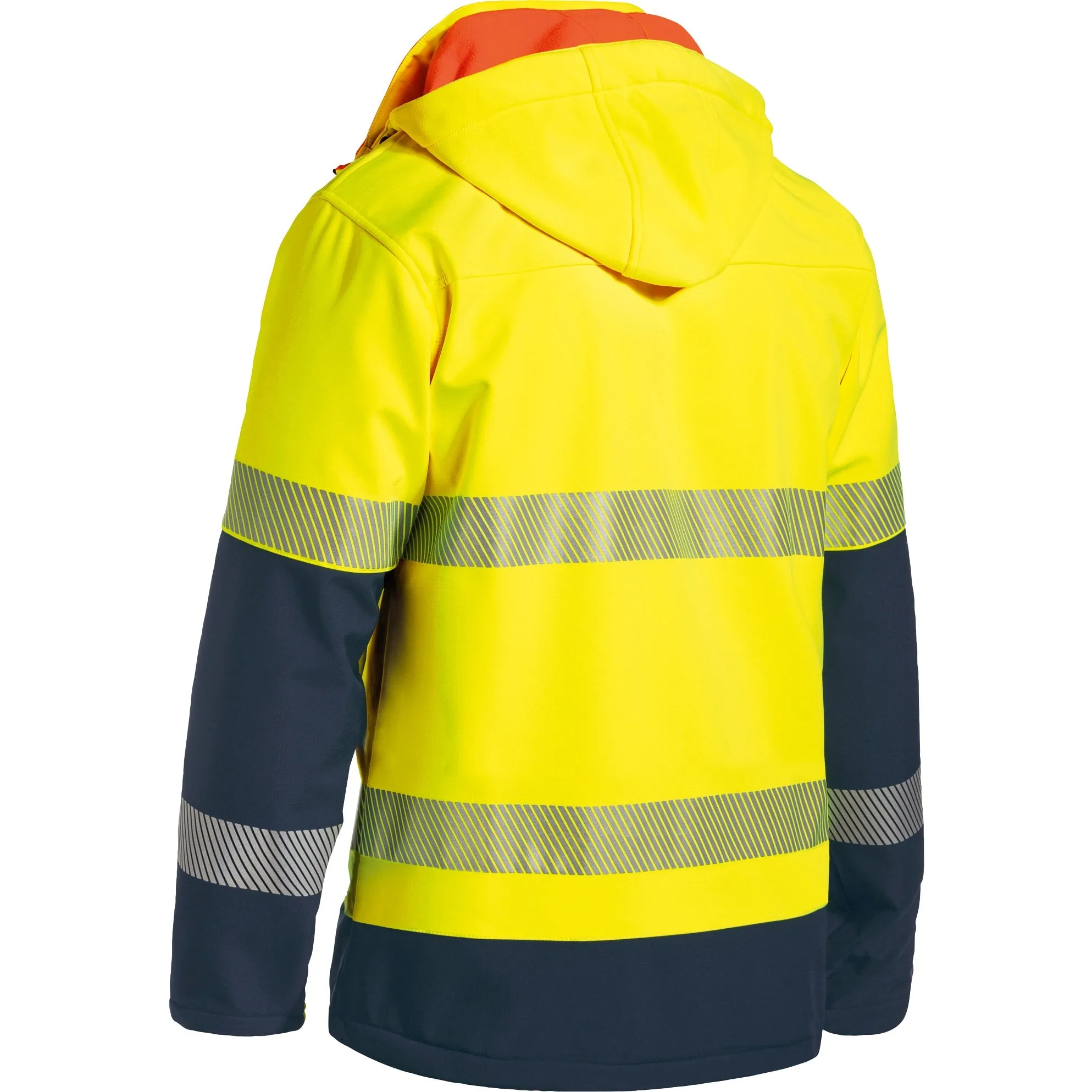 Bisley 3M Taped Hi Vis Ripstop Bonded Fleece Jacket - Yellow Or Orange