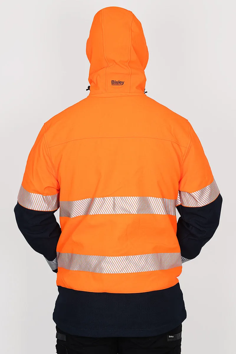 Bisley 3M Taped Hi Vis Ripstop Bonded Fleece Jacket - Yellow Or Orange