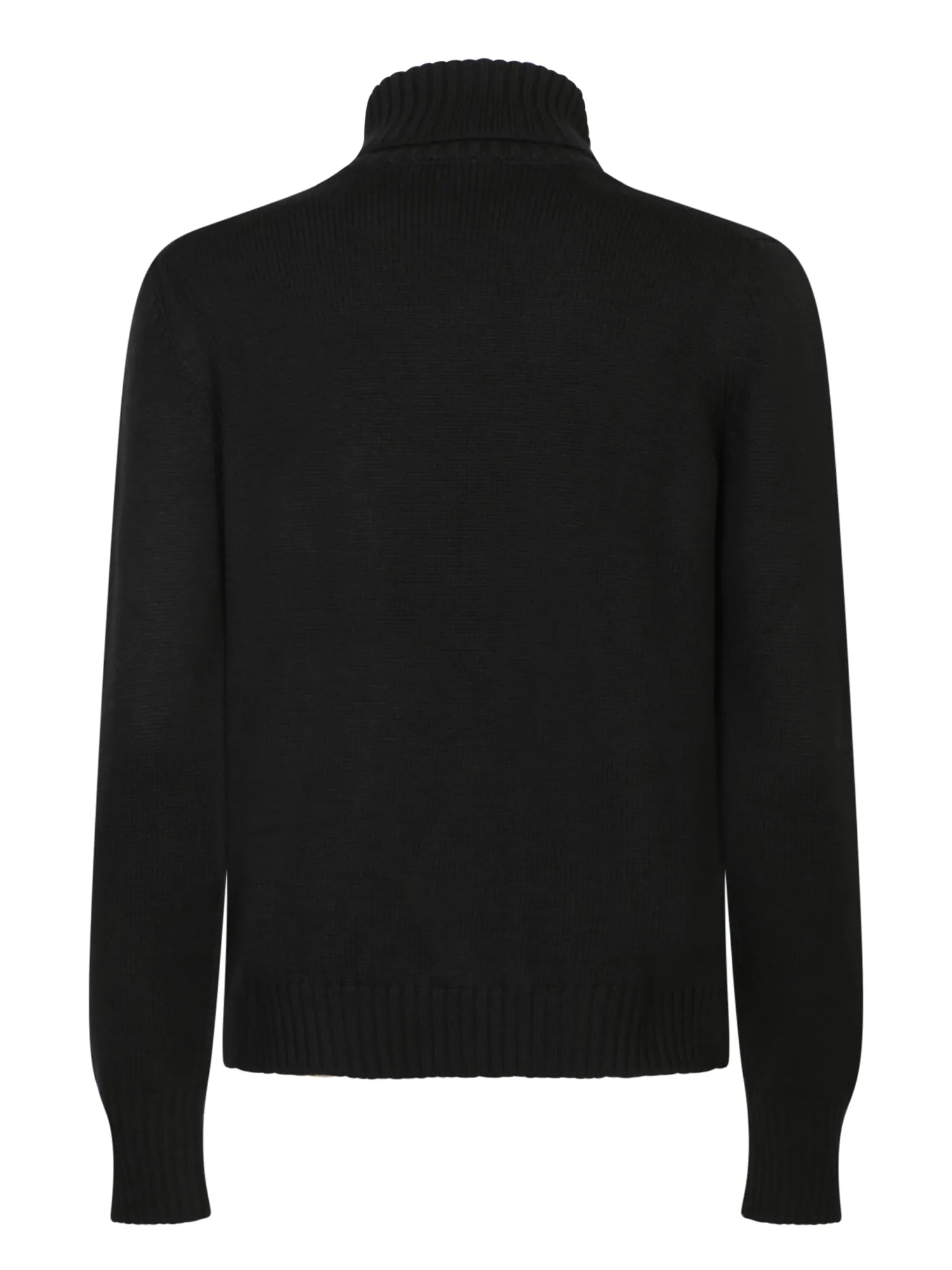 Black Wool Turtleneck Sweater