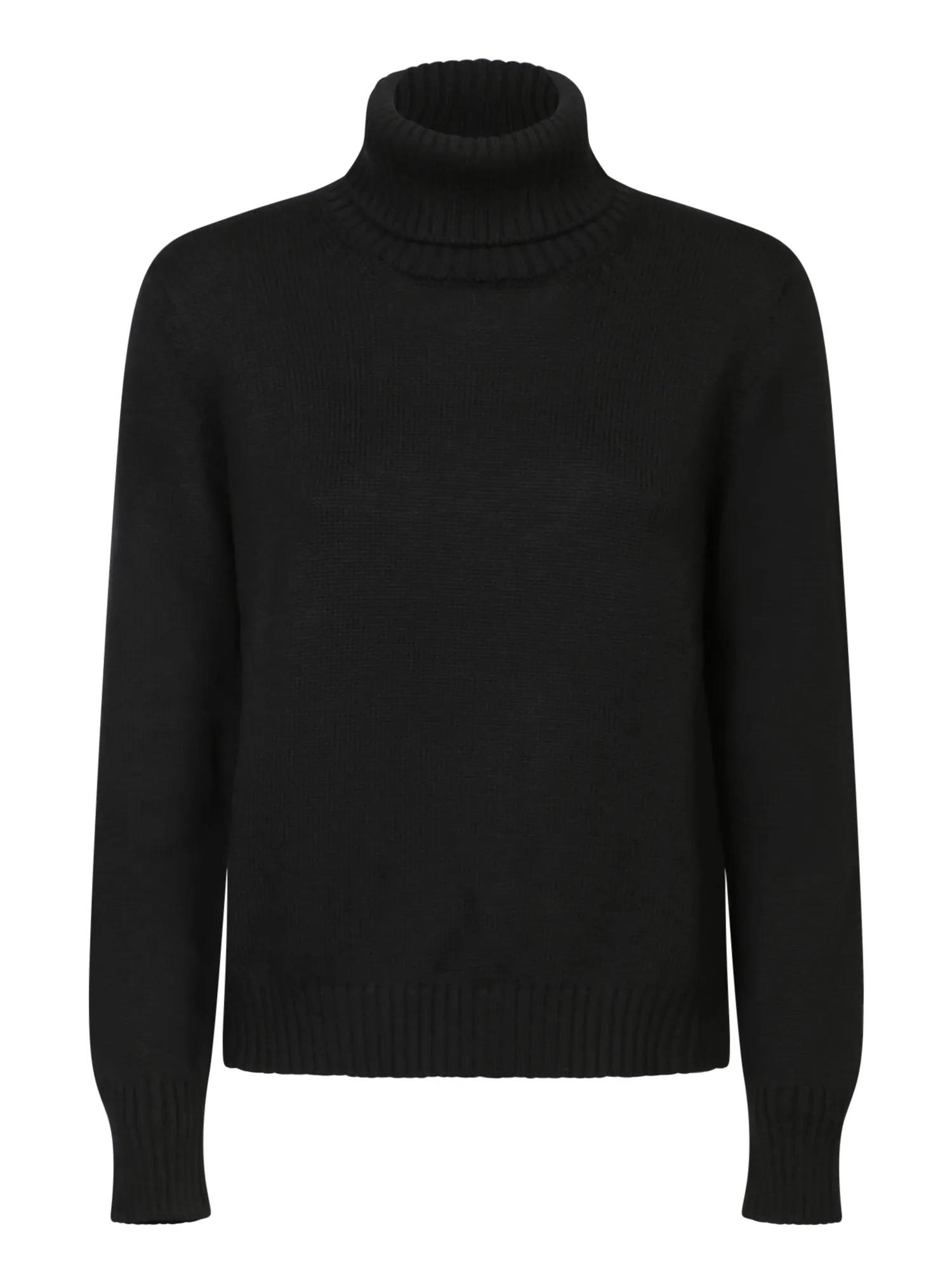 Black Wool Turtleneck Sweater