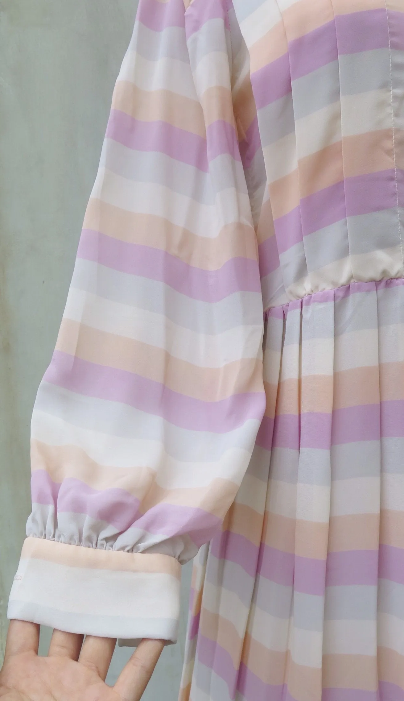 Blair | Vintage 1960s 1970s gorgette chiffon Pleated dress