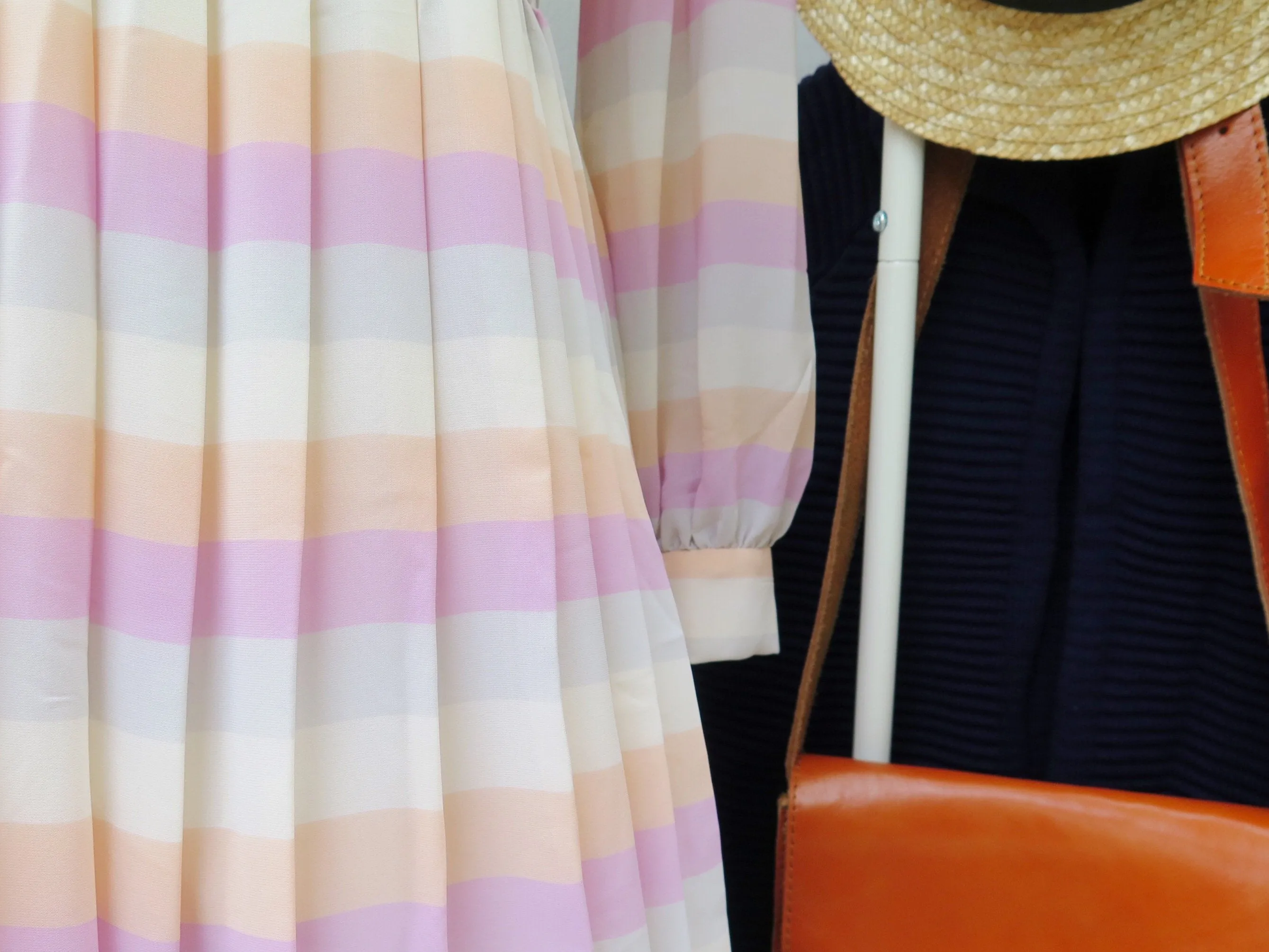 Blair | Vintage 1960s 1970s gorgette chiffon Pleated dress
