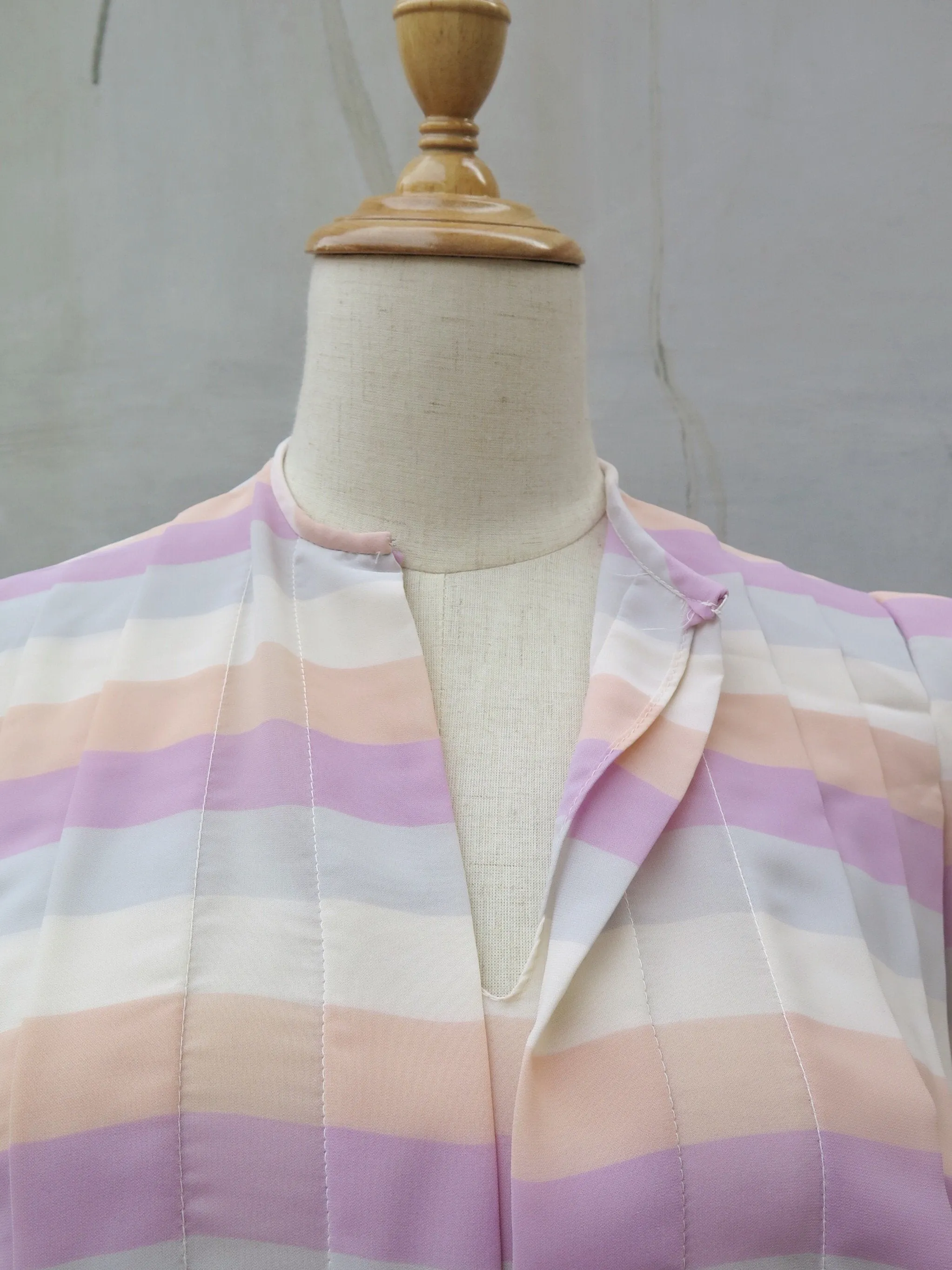 Blair | Vintage 1960s 1970s gorgette chiffon Pleated dress