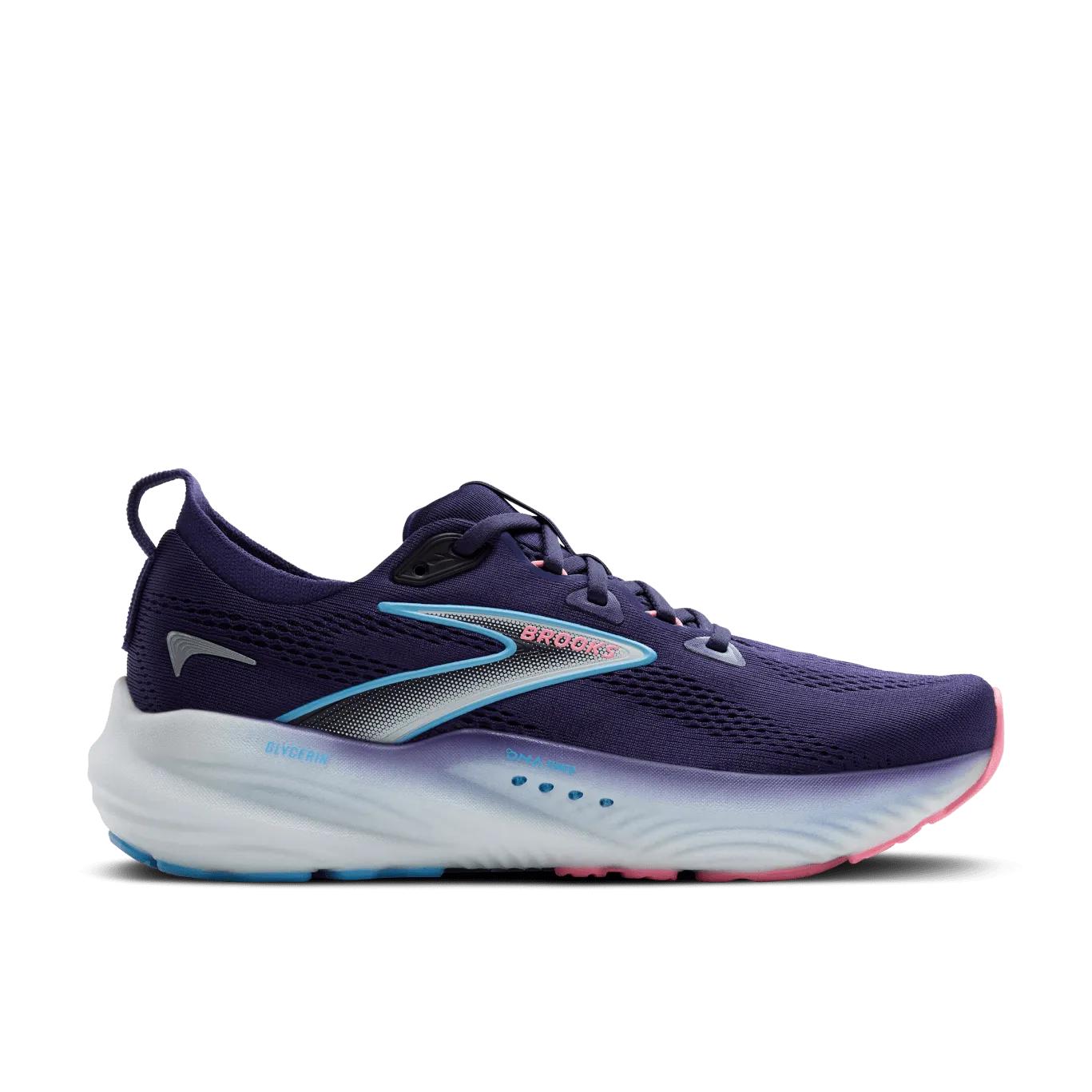 Brooks Womens Glycerin 22 B-Blue Ribbon/Peacoat/Dianthus