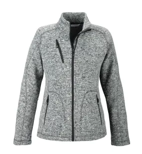 DKR & Co Peak Knit Fleece Jacket In Heather Grey or Charcoal