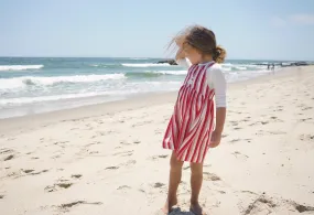 dress stripe cherry jumper - red