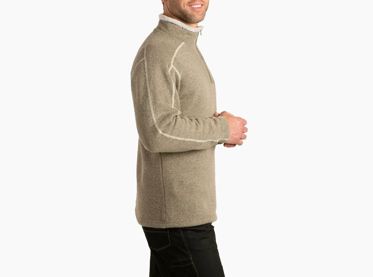 EUROPA 1/4 ZIP SWEATER - OATMEAL
