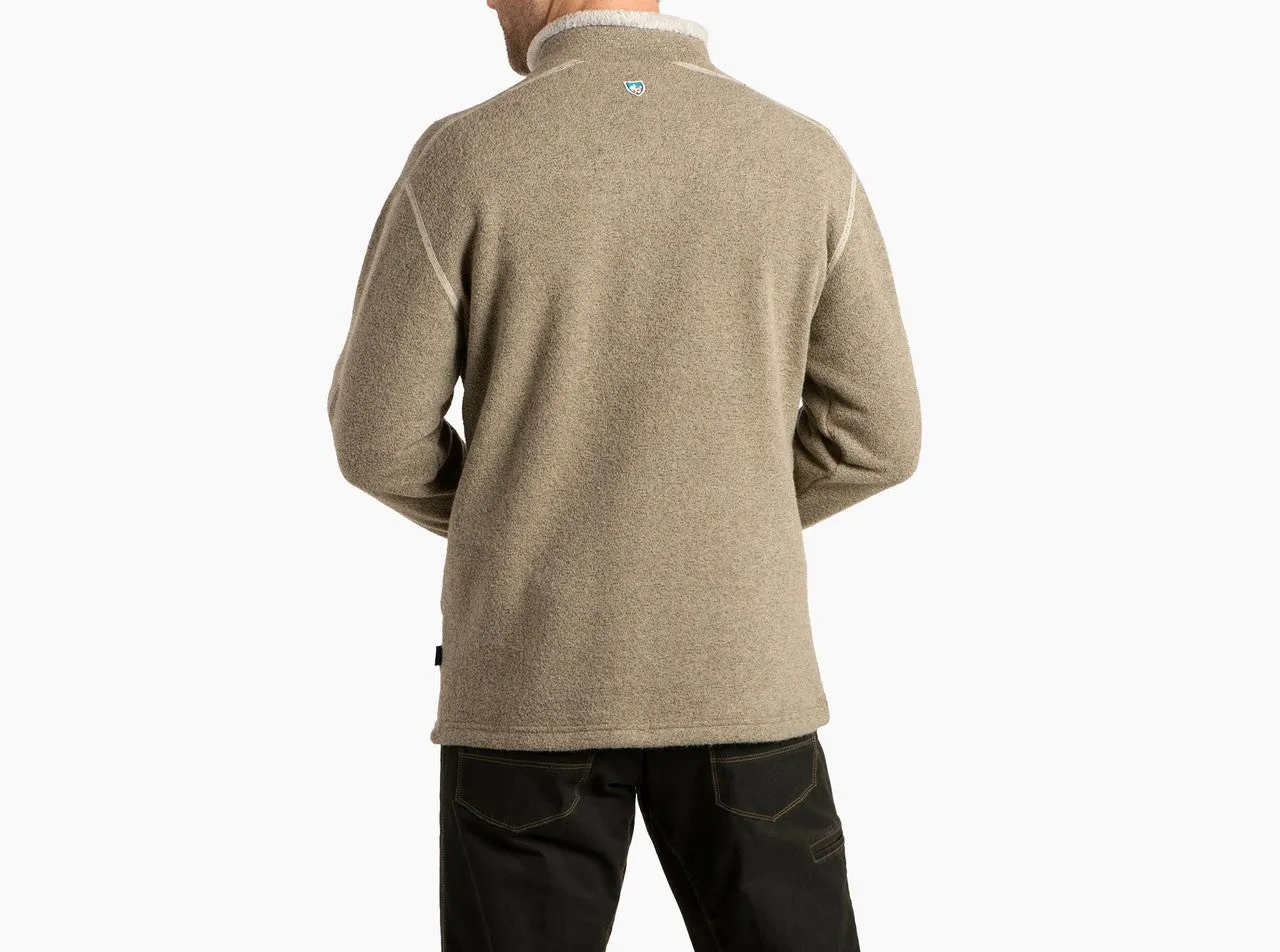 EUROPA 1/4 ZIP SWEATER - OATMEAL