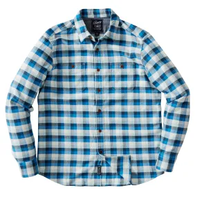 Gingham Heritage Flannel Shirt - Navy Blue Gray (Final Sale)*