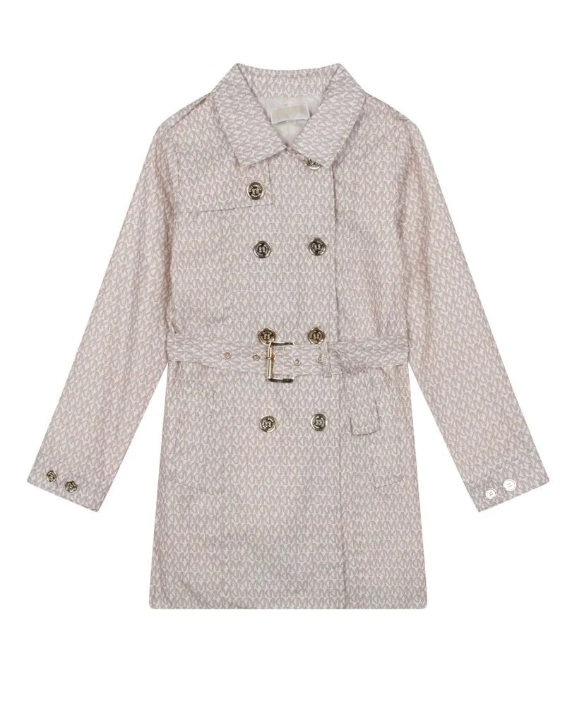 Girls Ivory Trench