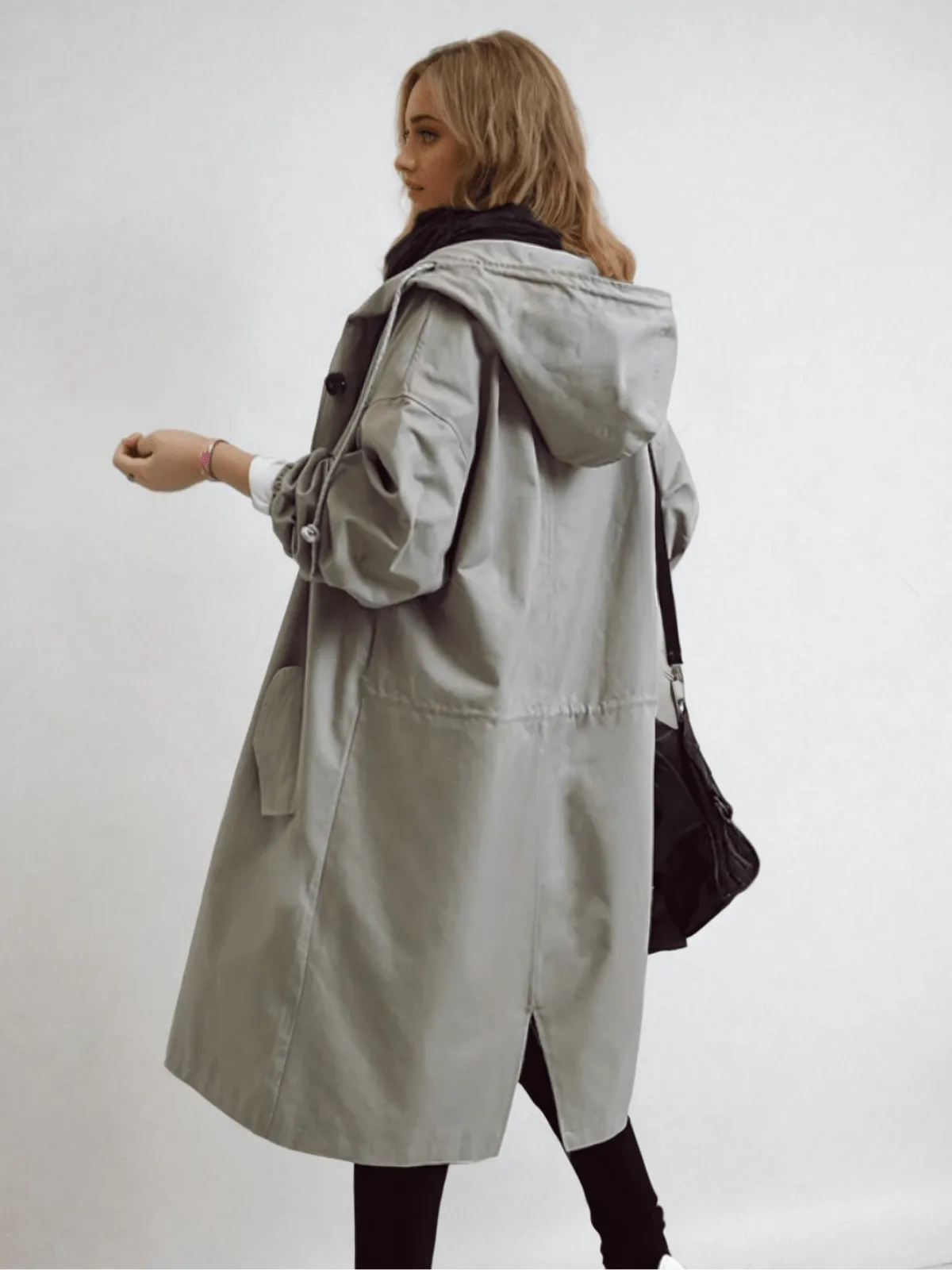 GRY | WATERPROOF TRENCH COAT