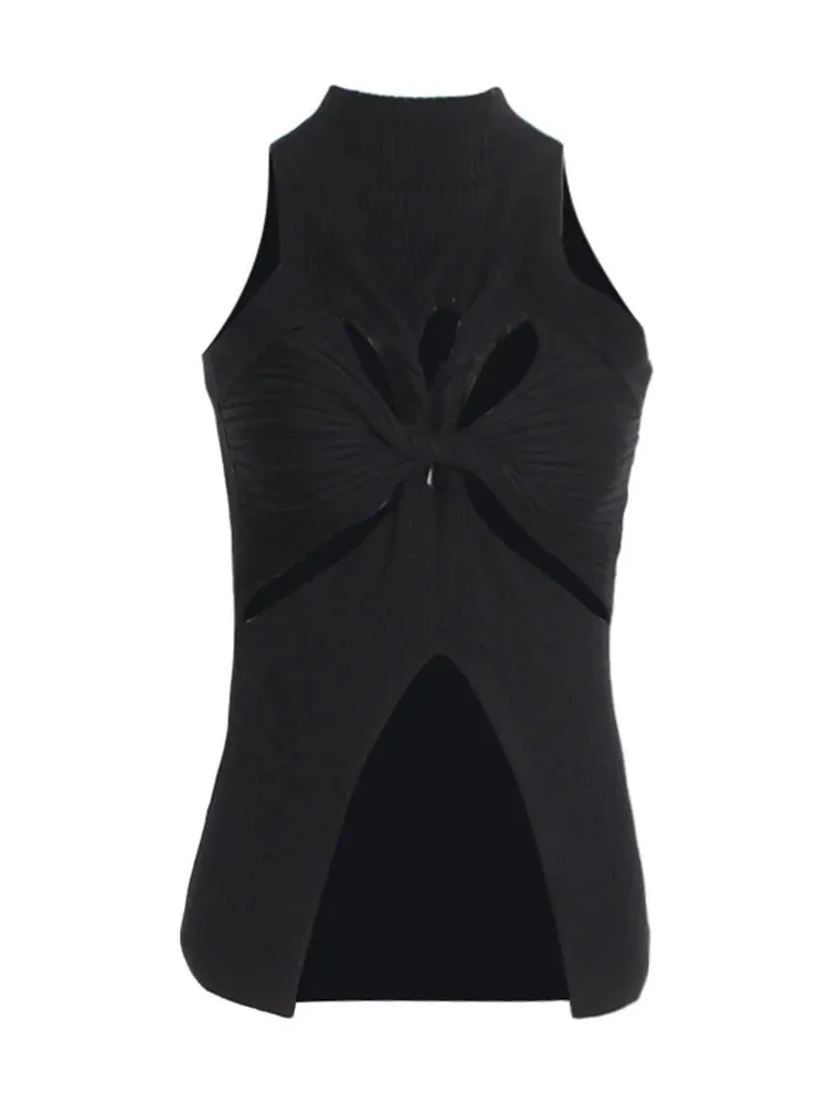 Kasia Cut Out Knit Tank Tops