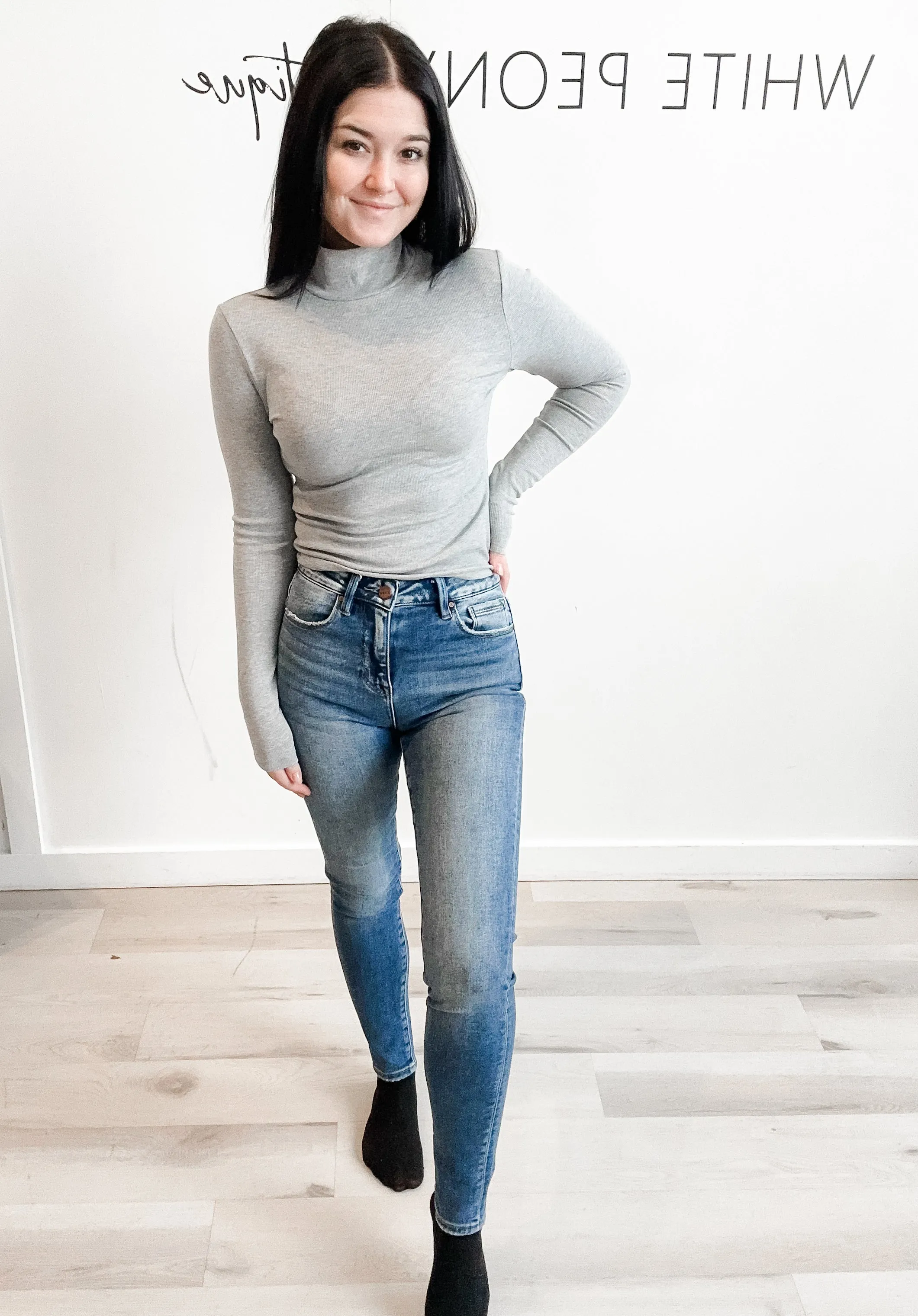 Keira Micro Ribbed LS Turtleneck *FINAL SALE*