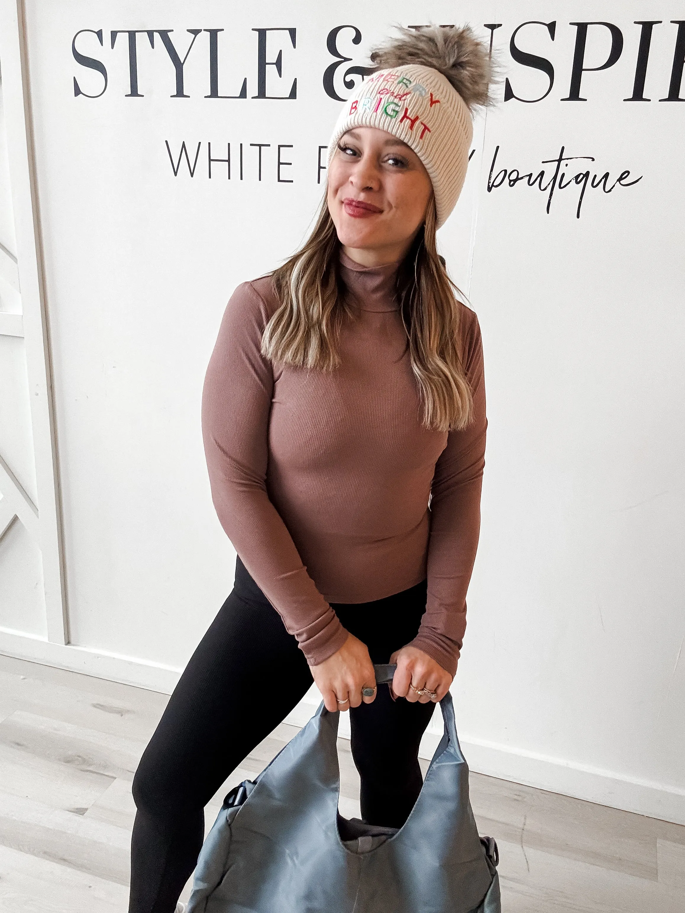 Keira Micro Ribbed LS Turtleneck *FINAL SALE*