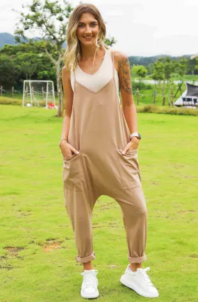 Khaki Hot Shot Jumpsuit
