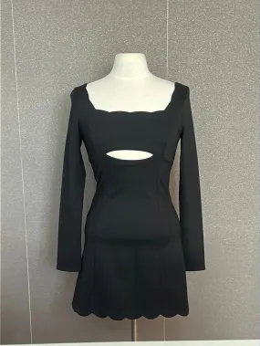 Knit Black Dress
