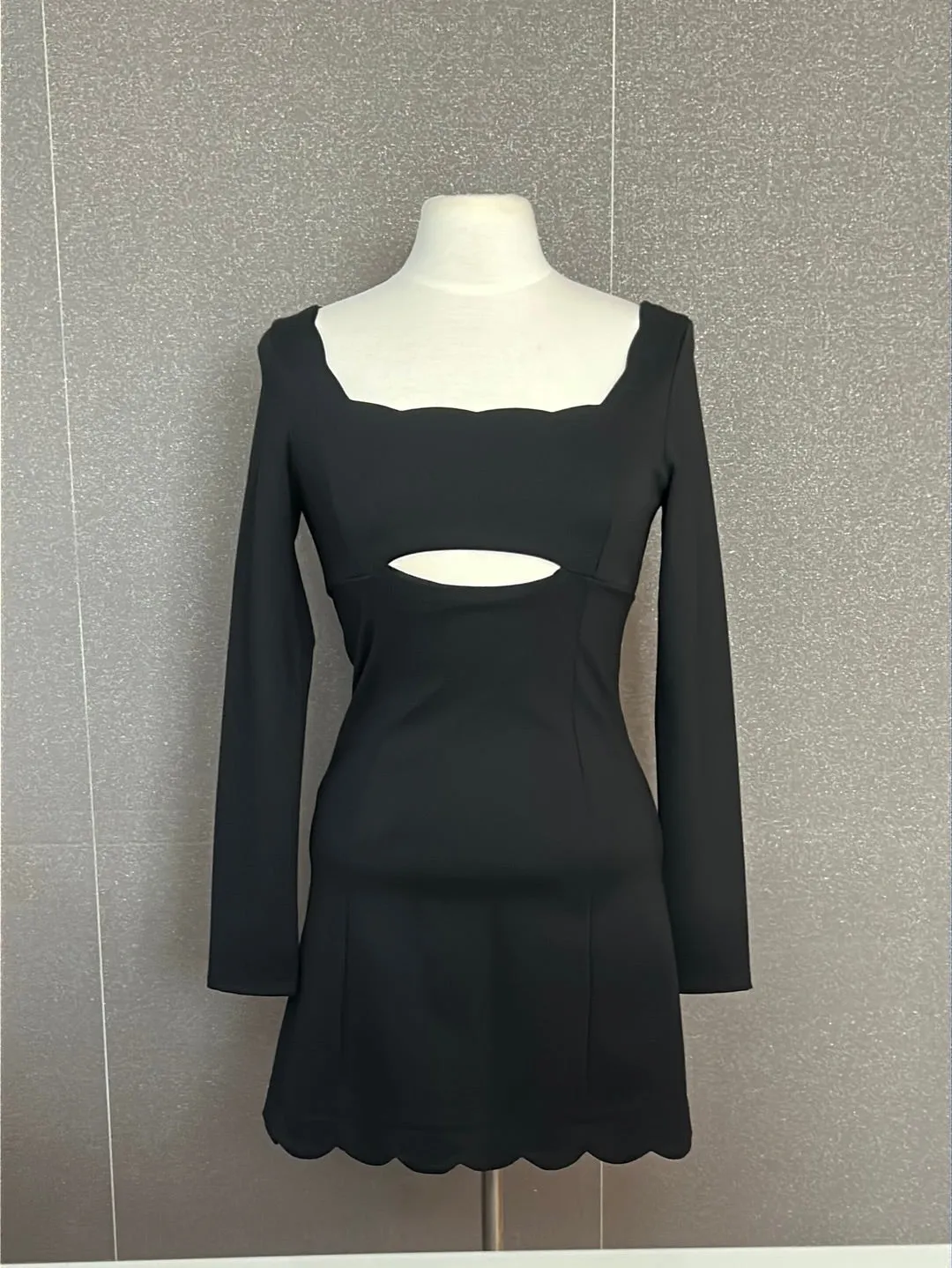 Knit Black Dress