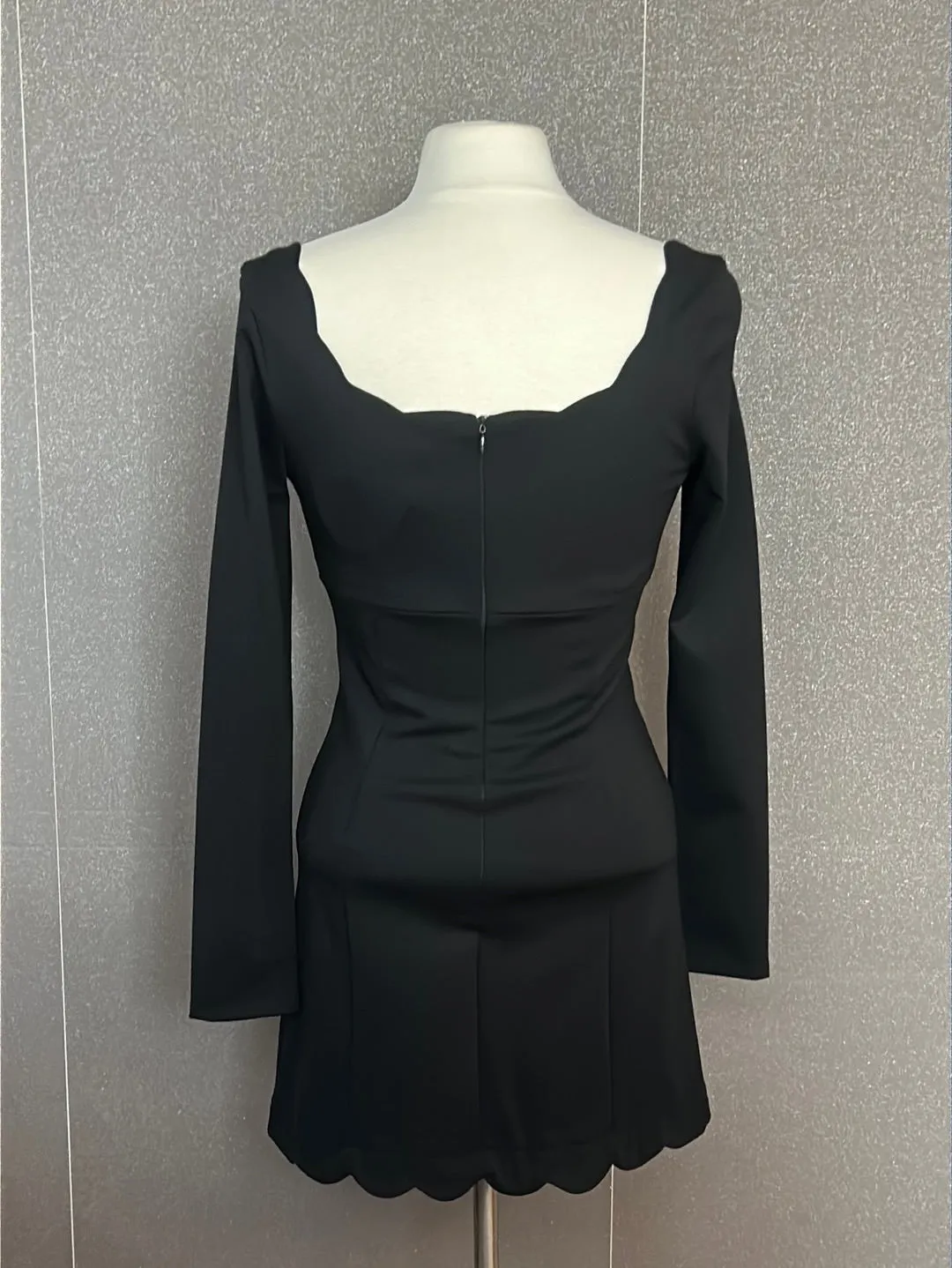 Knit Black Dress