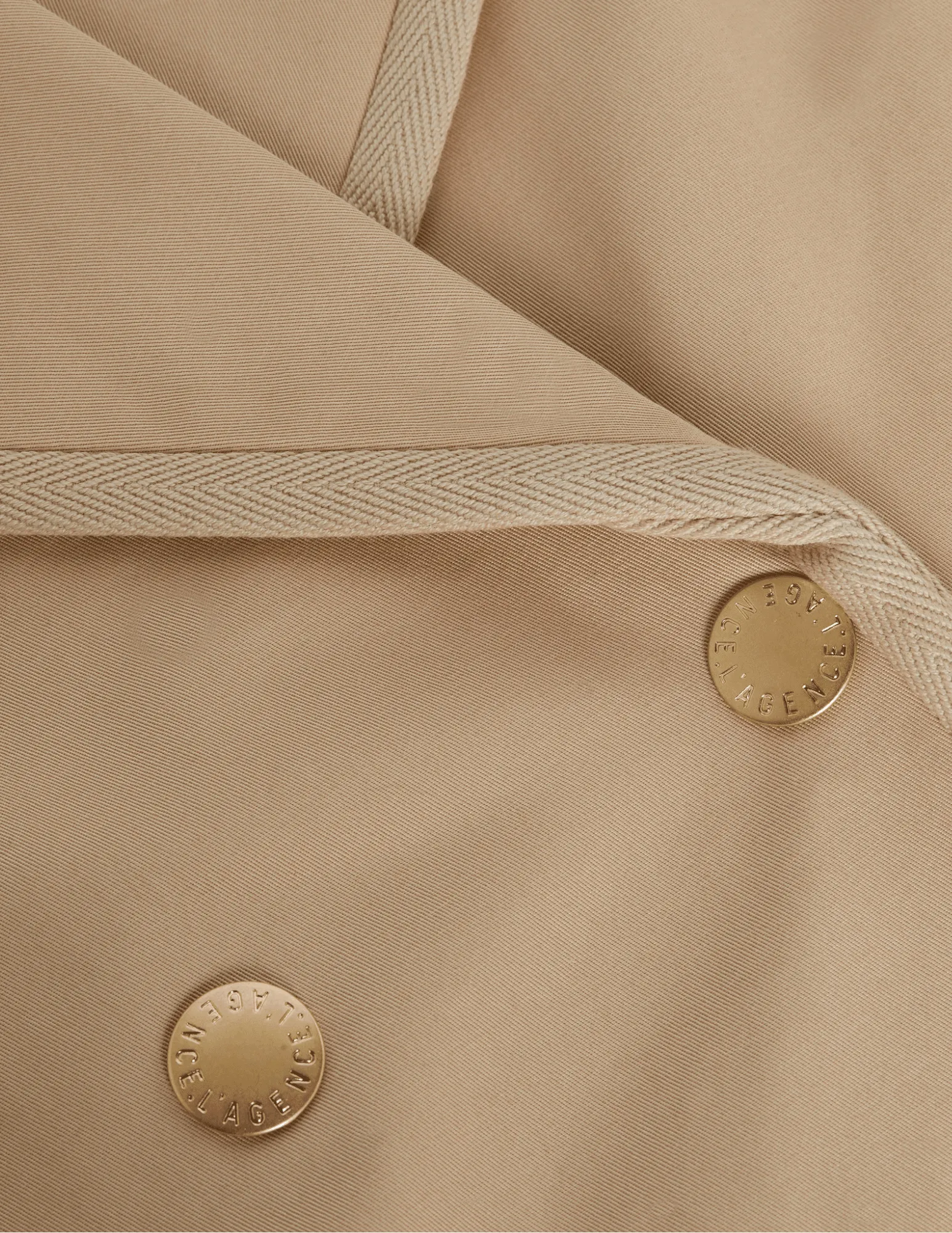L'Agence Kento Cropped Trench Coat