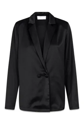 Leelou Solid Blazer - Black
