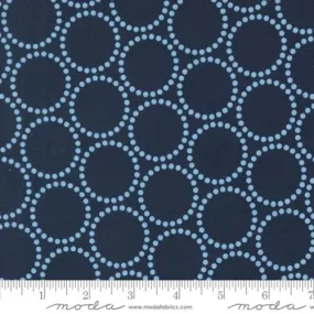 Love Letter Pearl Bracelets in Peacoat by Lizzy House for Moda Fabrics