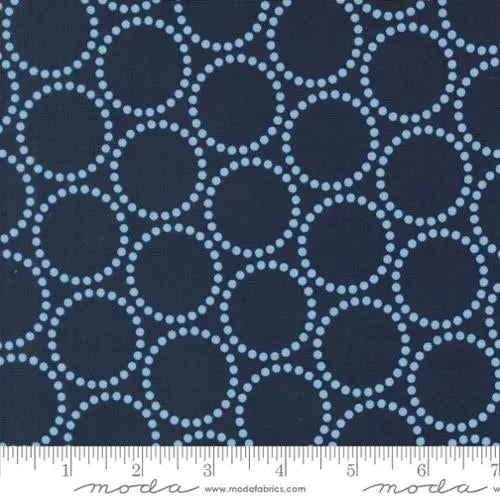Love Letter Pearl Bracelets in Peacoat by Lizzy House for Moda Fabrics