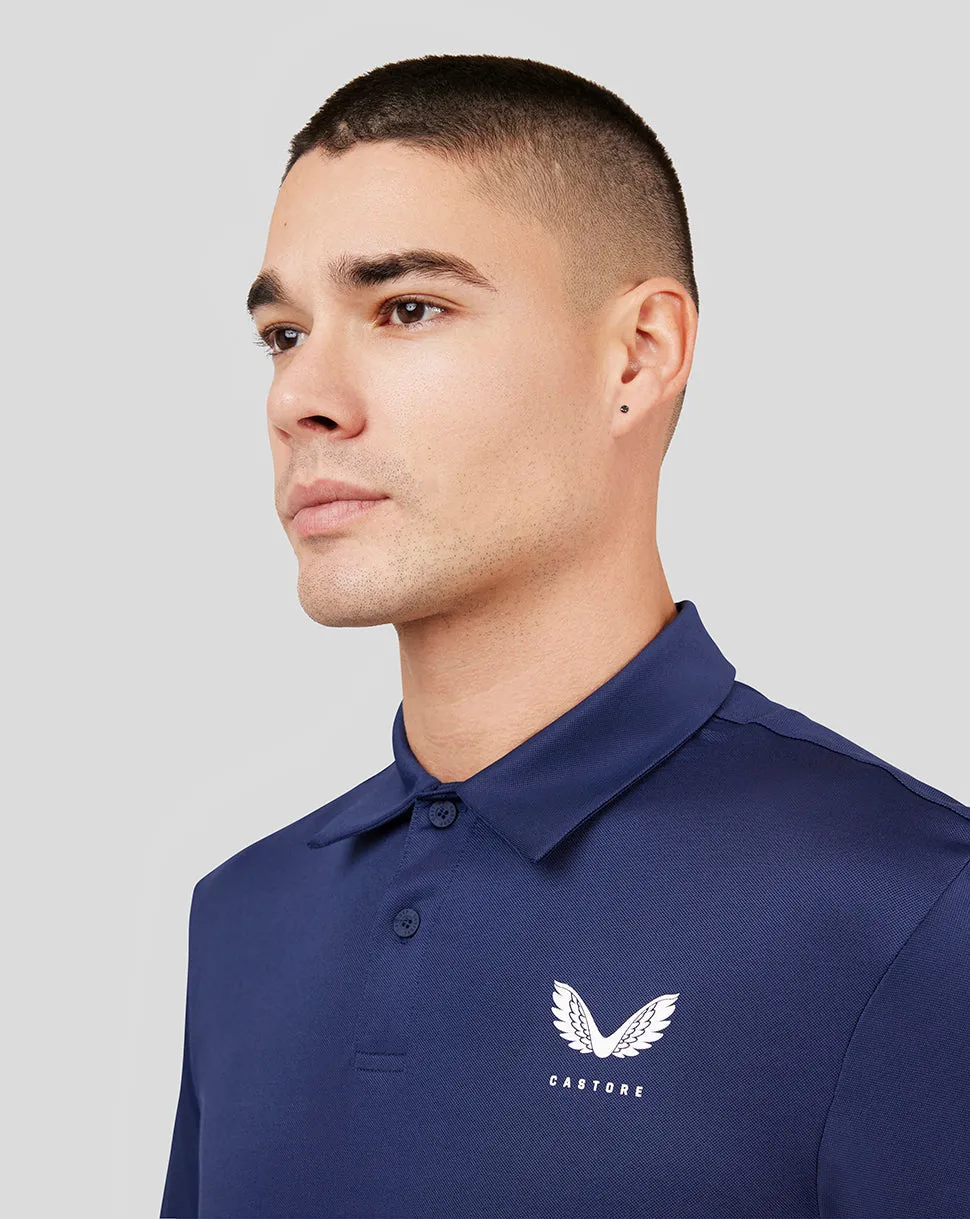 Men's Peacoat Protek Active Polo - High-Performance Sports Polo for Men, Breathable Training Polo