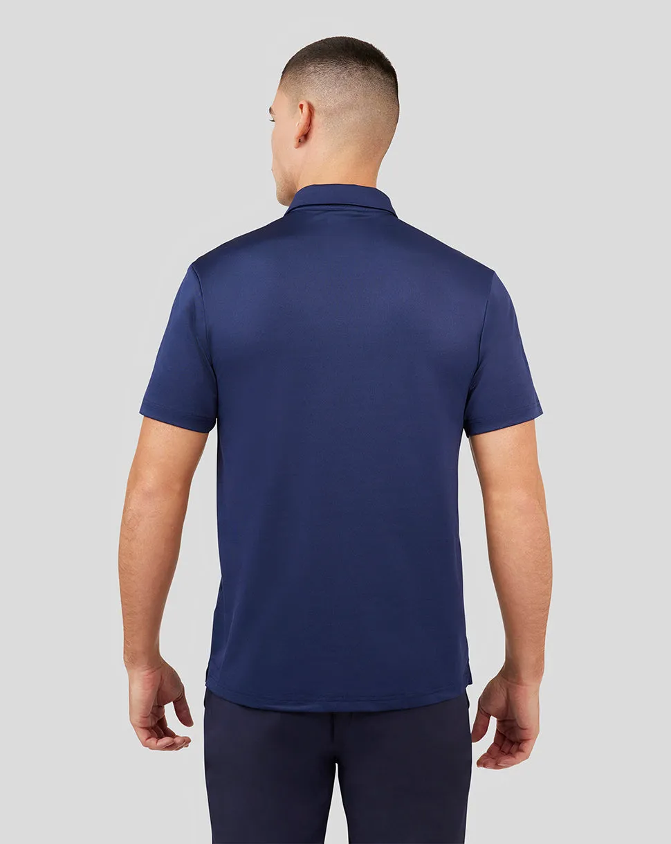 Men's Peacoat Protek Active Polo - High-Performance Sports Polo for Men, Breathable Training Polo