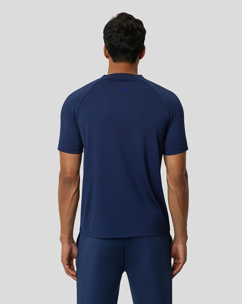 Men's Peacoat Protek Short Sleeve Training T-Shirt - Lightweight Workout Shirt for Men, Gym Essential