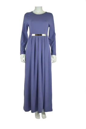 Modest Knit Maxi Dress-Midnight Purple