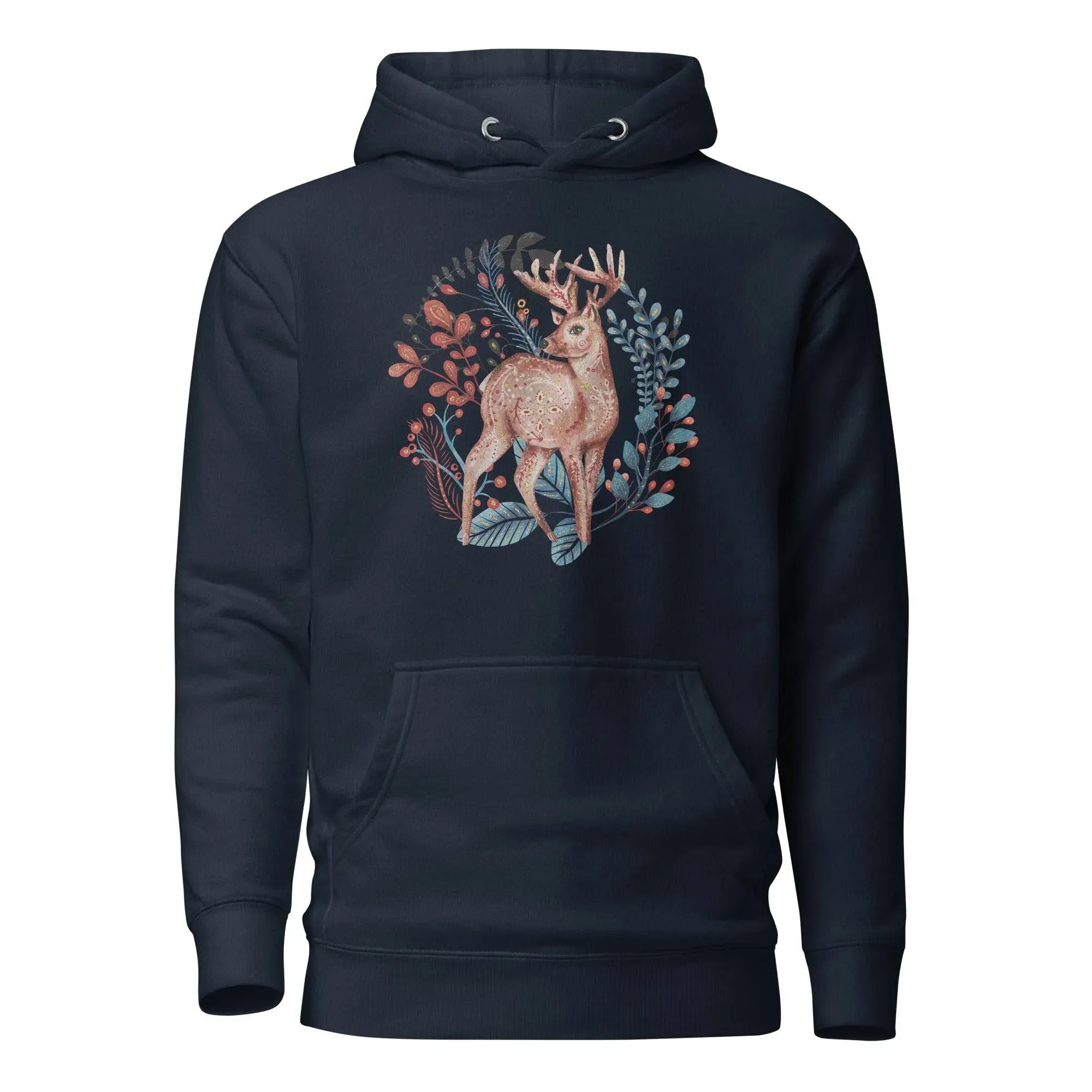Nordic Winter Hoodie - Deer