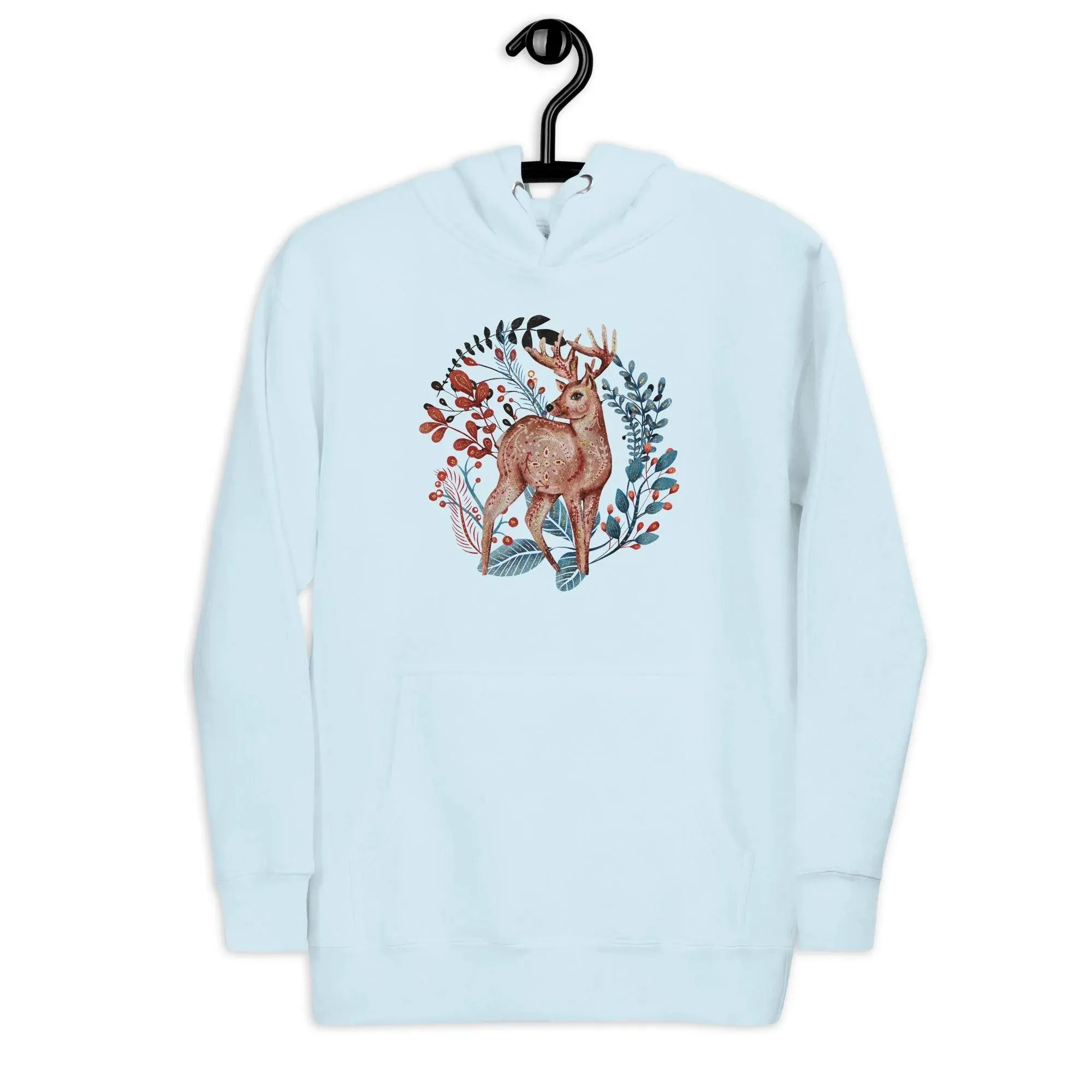 Nordic Winter Hoodie - Deer