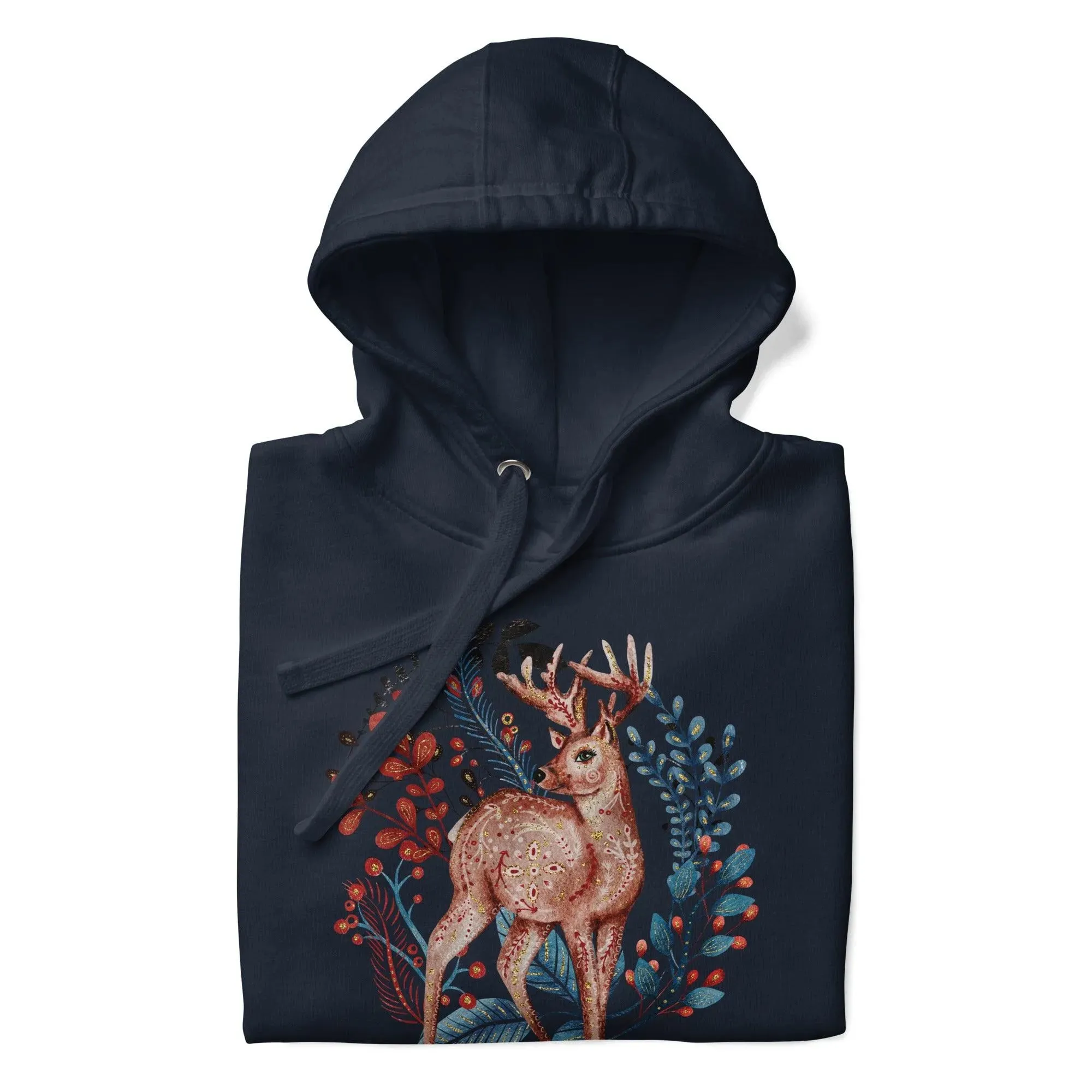 Nordic Winter Hoodie - Deer