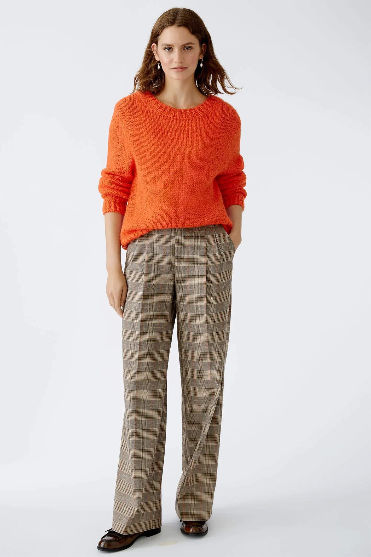 Oui 89927 Cherry Tomato Chunky Knit Jumper