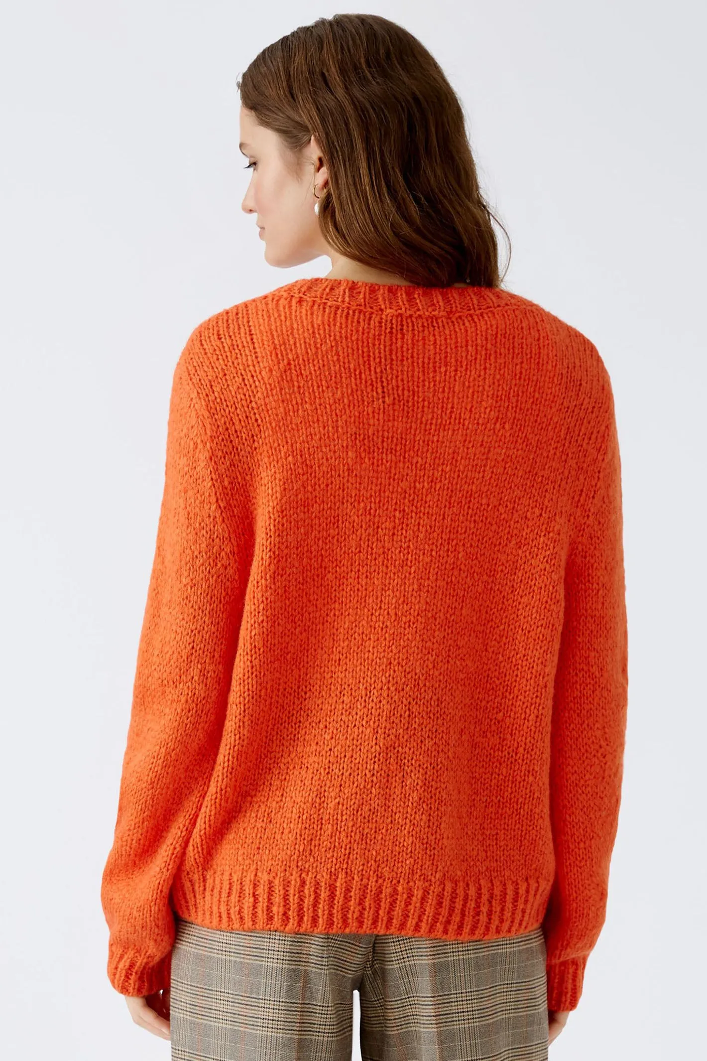 Oui 89927 Cherry Tomato Chunky Knit Jumper