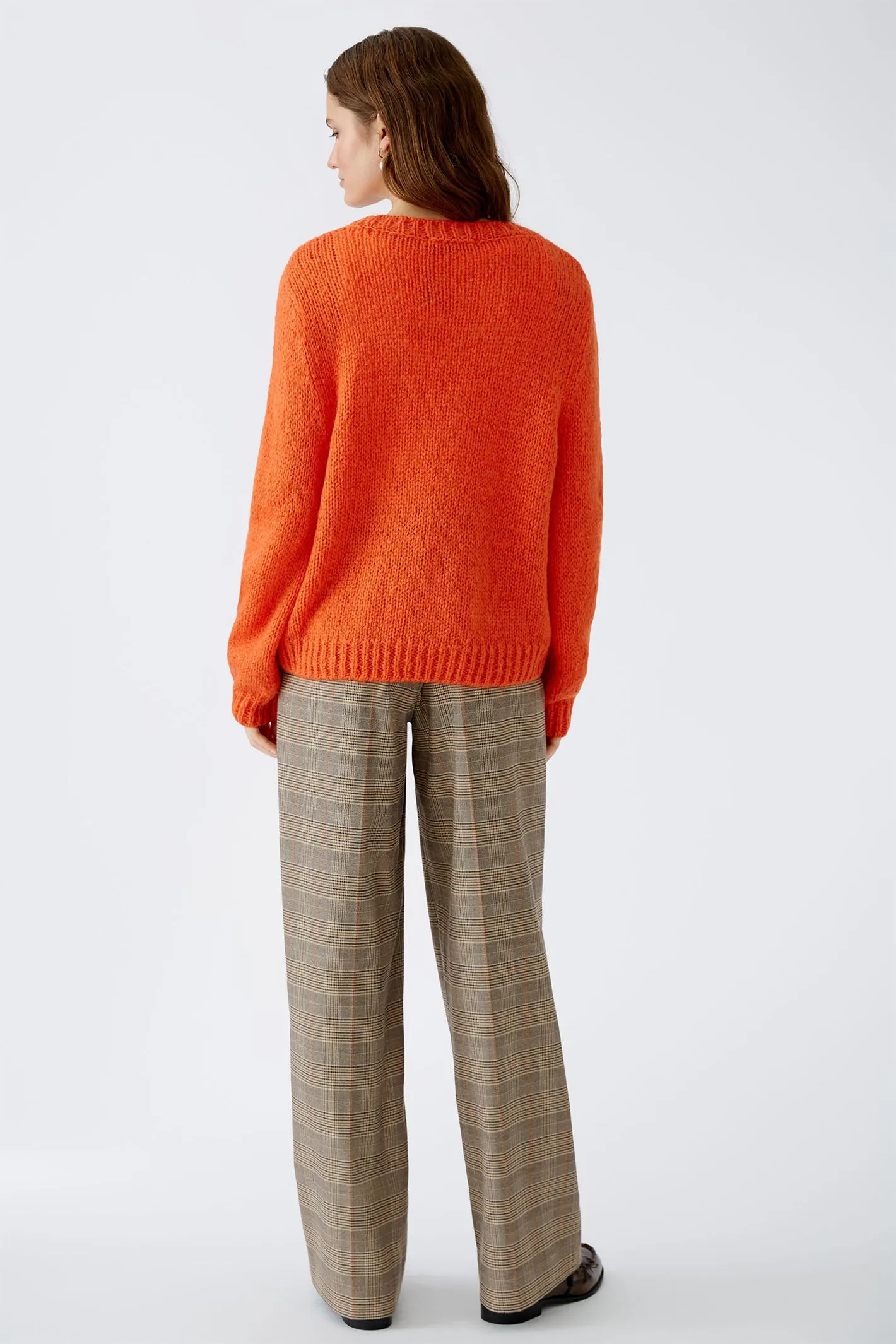 Oui 89927 Cherry Tomato Chunky Knit Jumper