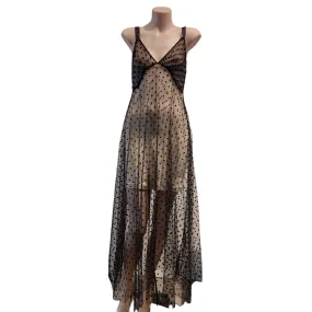 Princess Polly black sheer dress, size 6