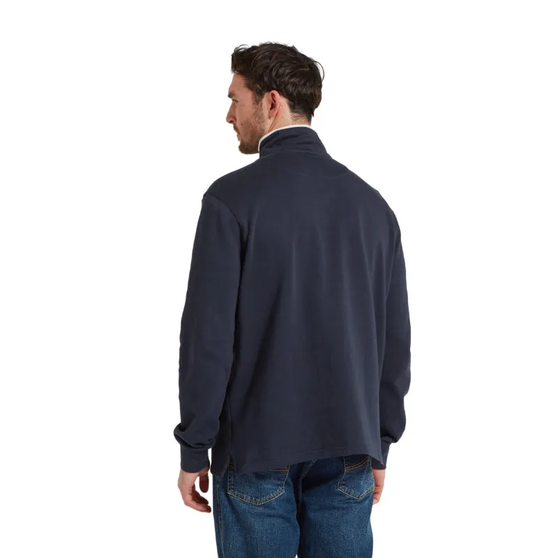 Schoffel Trencrom 1/4 Zip Mens Jumper - Navy/Stone
