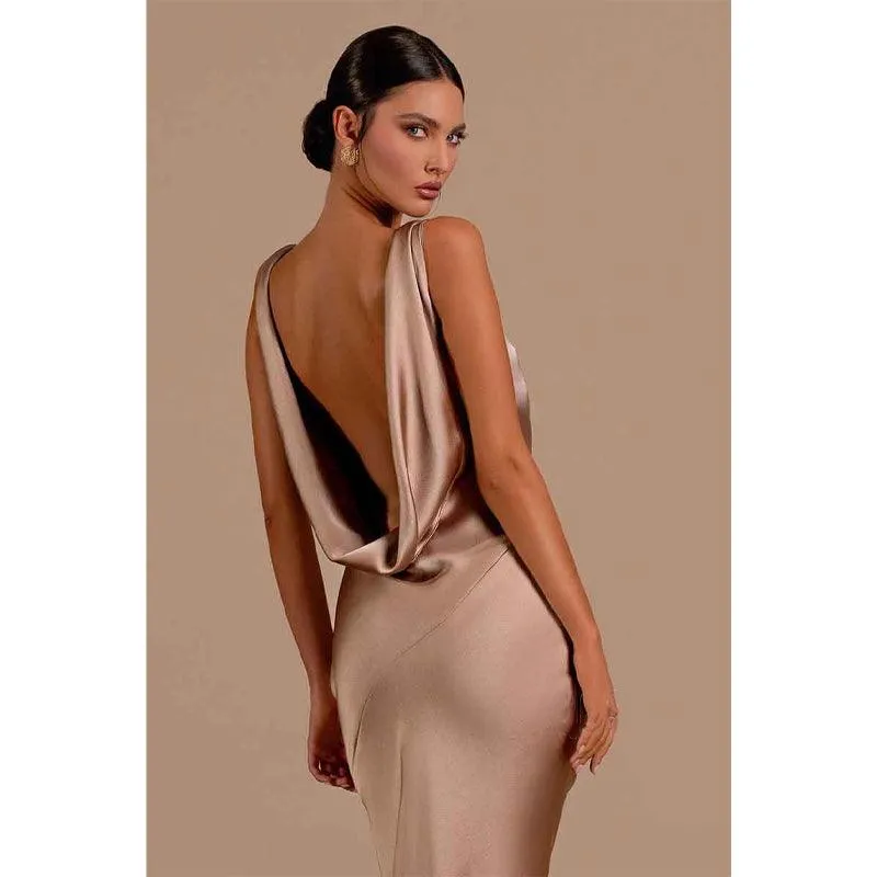 Sexy Deep V Neck Backless Mermaid Long Formal Evening Dress