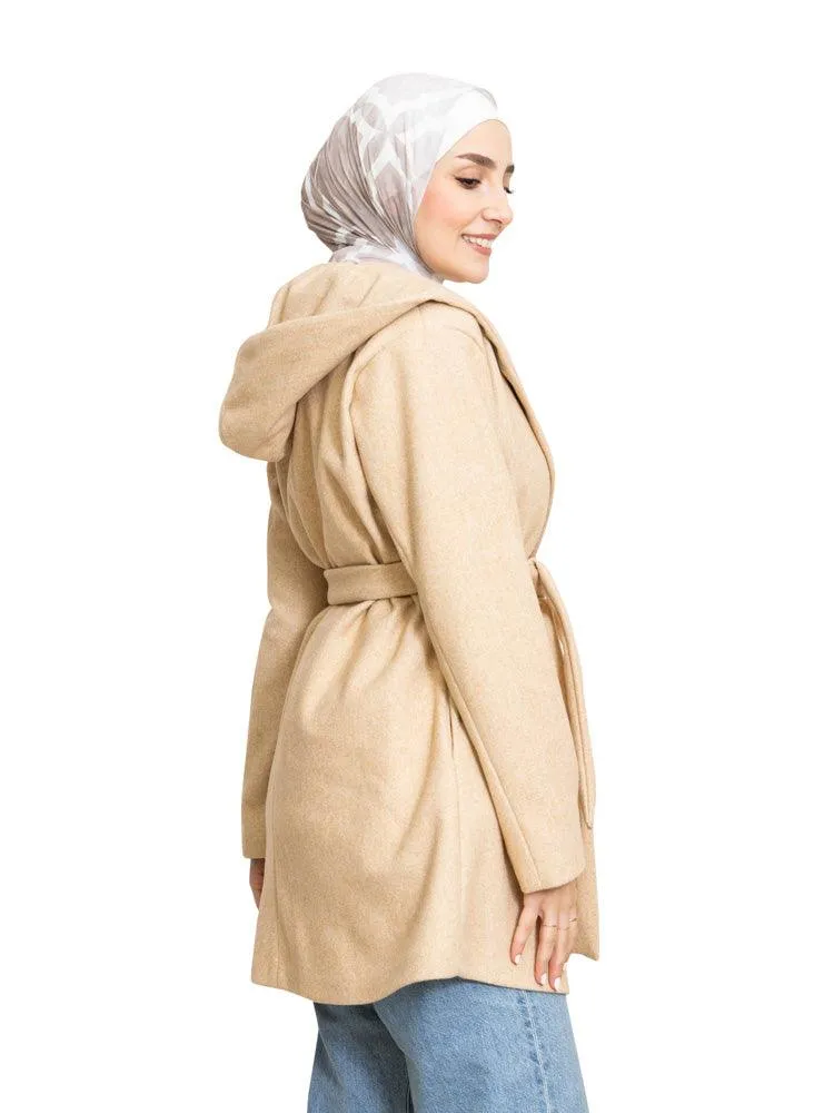 Sh-Beige Feather Jacket