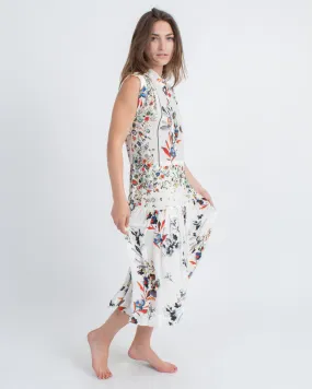 Sleeveless Printed Midi Dress