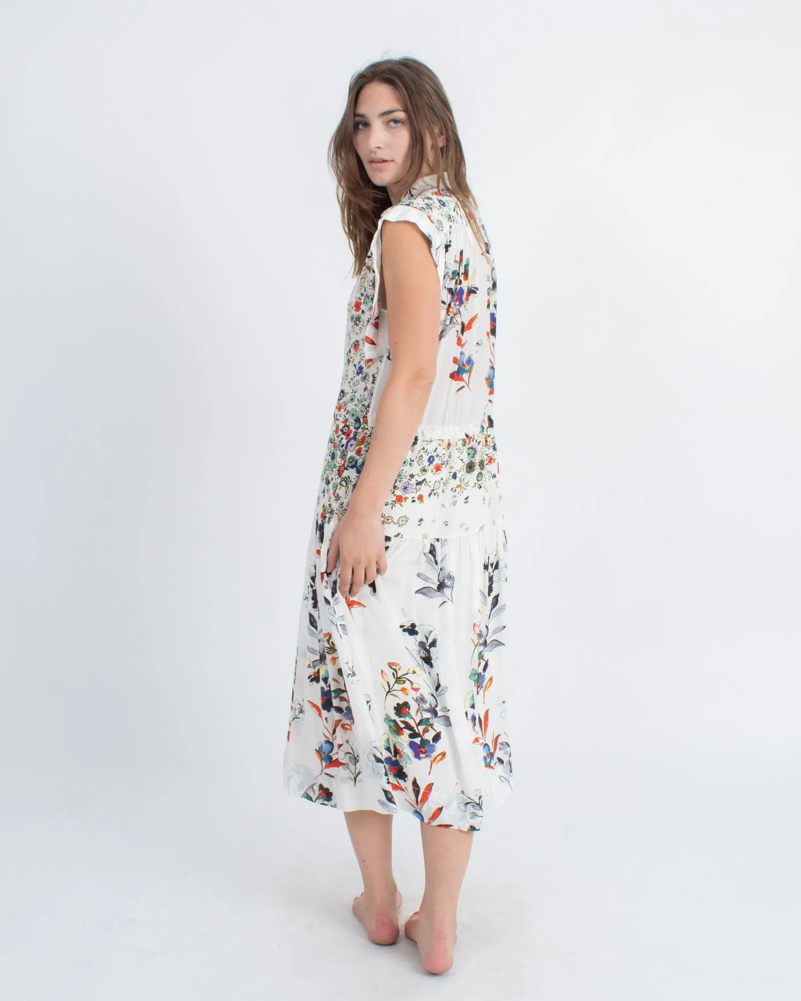 Sleeveless Printed Midi Dress