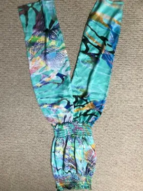 SMOCKED JUMPSUIT SEAFOAM REEF